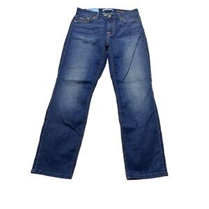 7 For All Mankind Women's Blue Kimmie Crop Contour Waist Skinny Jeans  29 NWT